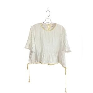 Le fou_Wilfred_White Peasant Blouse_Medium